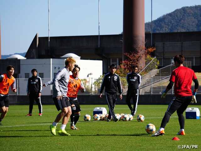 U 22日本代表 合宿5日目 それぞれがコンディションと向き合いながらトレーニング キリンチャレンジカップ19 Jfa 公益財団法人日本 サッカー協会