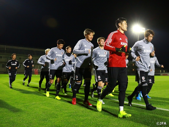 SAMURAI BLUE start training ahead of their match against Venezuela - KIRIN CHALLENGE CUP 2019 (11/19＠Suita)