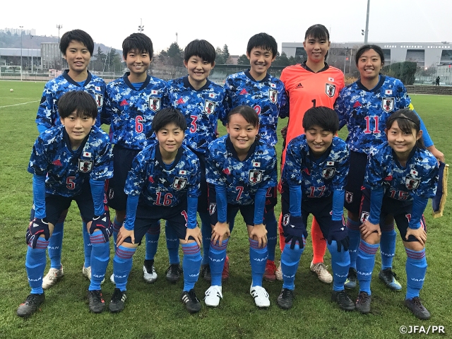 U-17日本女子代表フランス遠征　地元クラブチームに快勝