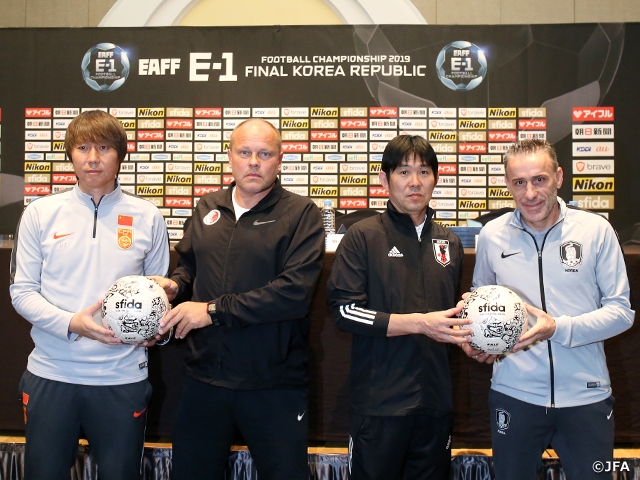 SAMURAI BLUE、開幕戦へ非公開練習を実施、森保監督は「タイトルを目指す」 ～EAFF E-1サッカー選手権2019～