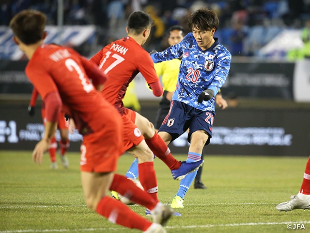 Ogawa scores a hat-trick in his debut match to lift SAMURAI BLUE past Hong Kong - EAFF E-1 Football Championship 2019