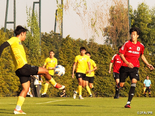 U 23日本代表 タイ1部クラブに5 0で勝利 Afc U23選手権タイ 1 8 26 Jfa 公益財団法人日本サッカー協会