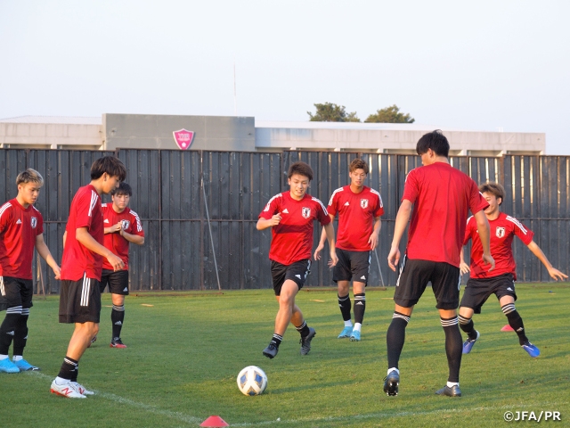 U-23 Japan National Team hold training session behind closed doors ahead of the AFC U-23 Championship Thailand 2020