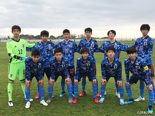 U-16日本代表　U-16チュニジア代表に1-0で勝利しトルコ遠征を終える