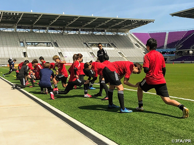 なでしこジャパン、スペイン戦前日の公式練習を実施～2020 SheBelieves Cup