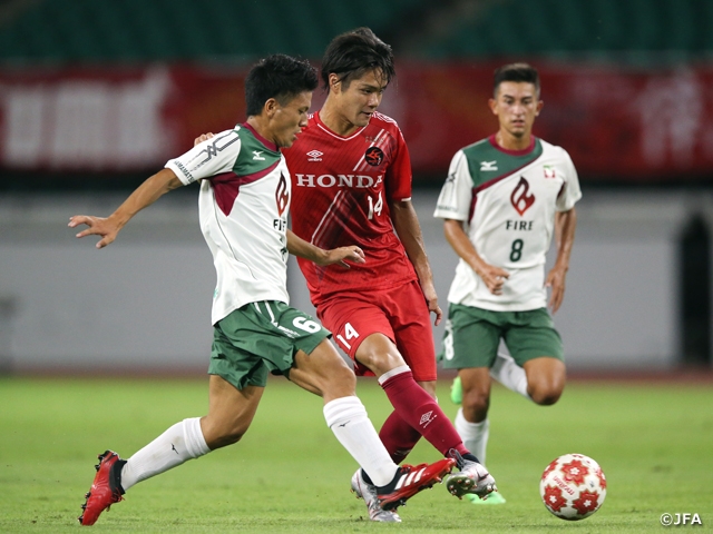 アマチュアシードのHonda FCは常葉大学を破り3回戦へ　天皇杯 JFA 第100回全日本サッカー選手権大会