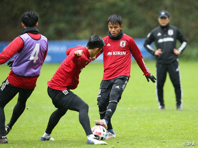 SAMURAI BLUE コートジボワール代表戦に向け、豪雨の中トレーニング再開