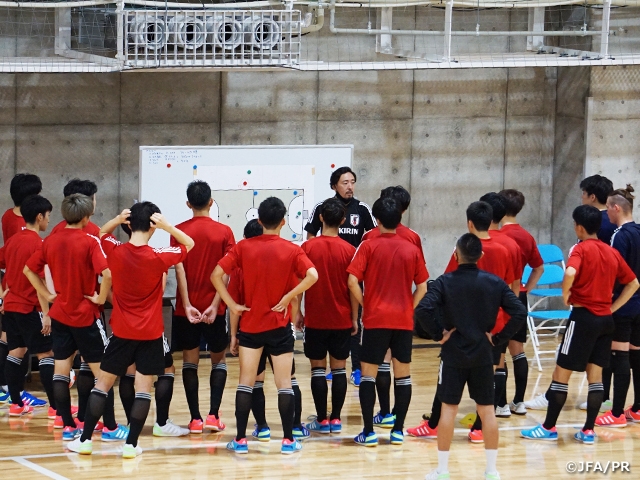 木暮新体制となったU-19フットサル日本代表候補が高円宮記念JFA夢フィールドで遂に始動