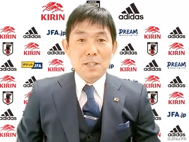 SAMURAI BLUE’s Coach Moriyasu shares aspiration ahead of Austria tour – “To strive for higher level and victory” 