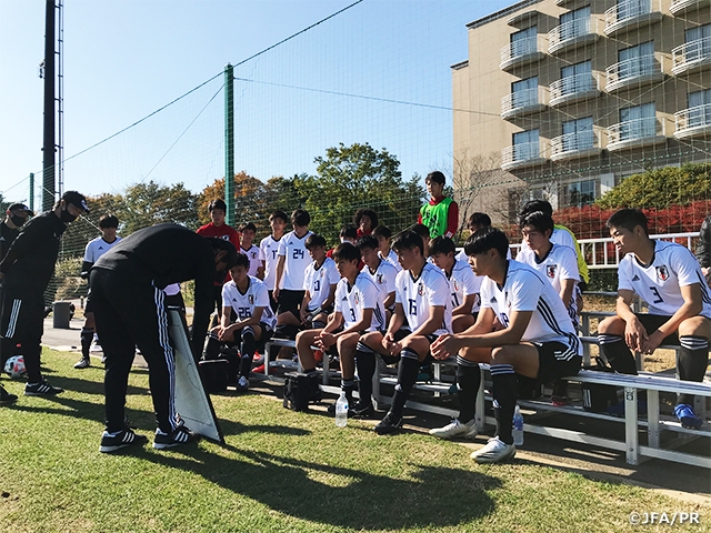 U-16日本代表候補キャンプ最終日　尚志高とトレーニングマッチを実施
