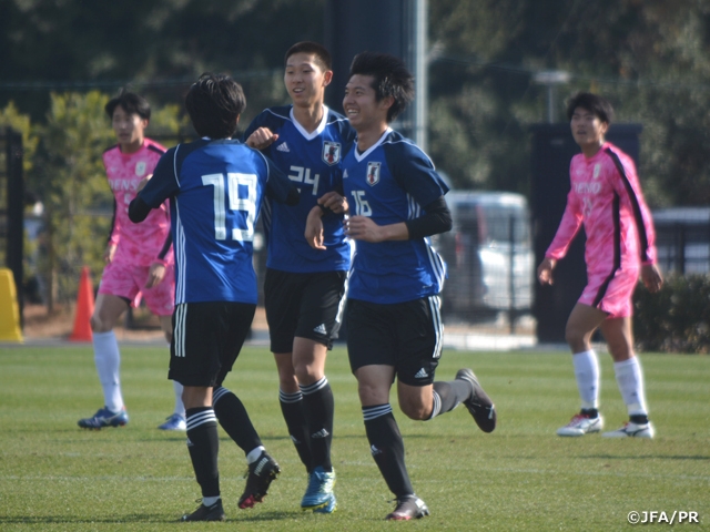 U-19日本代表候補　3連勝で年内最後のトレーニングキャンプを終える