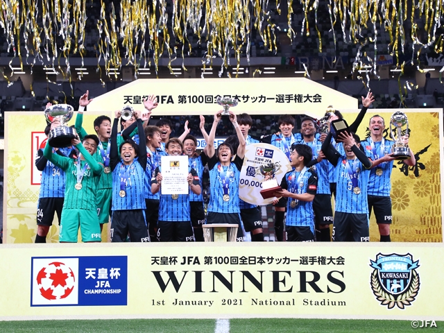 Kawasaki Frontale showcase their signature attacking football to claim the title at the Emperor's Cup JFA 100th Japan Football Championship