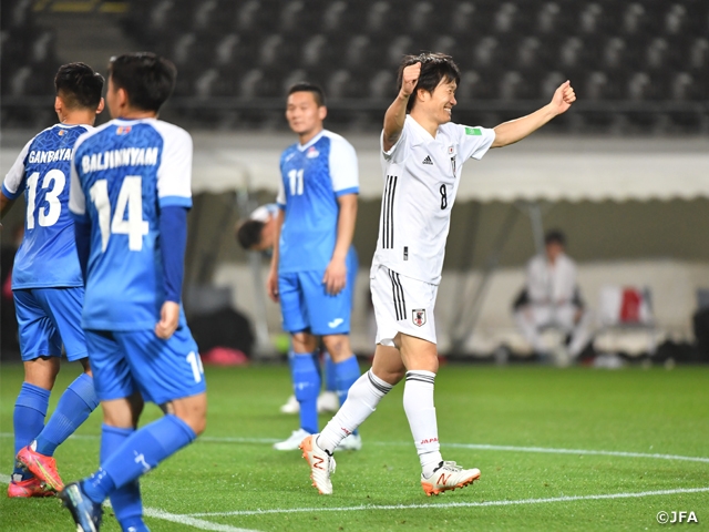 Samurai Blue 大迫選手の3得点などモンゴル代表に14得点の猛攻 Jfa 公益財団法人日本サッカー協会
