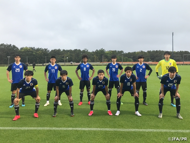 U-17日本代表候補　明海大学とトレーニングマッチを実施し、キャンプを終える