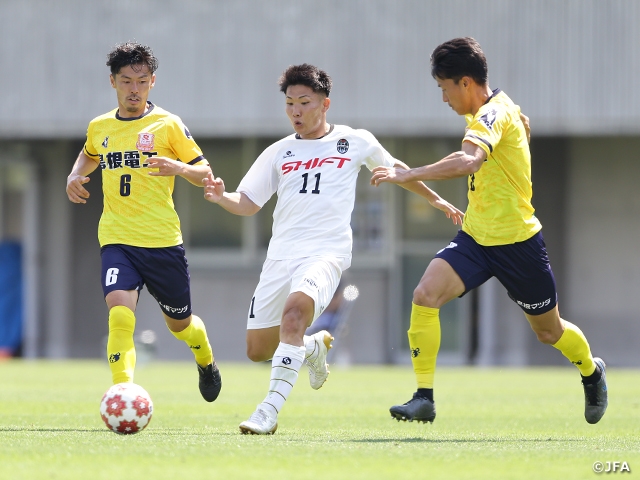 Last year’s dark horse Fukuyama City FC advances through first round of the Emperor's Cup JFA 101st Japan Football Championship