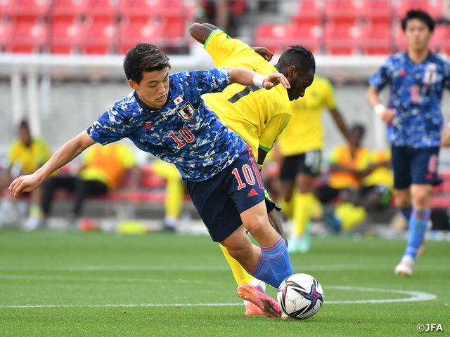 U 24 Japan National Team Scores Four Goals In Win Over Jamaica Japan Football Association