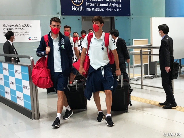 U 24 Spain National Team Arrive In Japan Ahead Of Kirin Challenge Cup 21 Japan Football Association