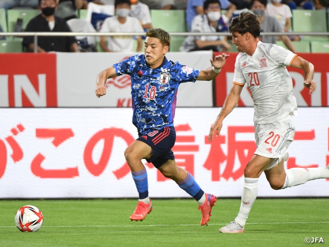 U-24 Japan National Team draw against tournament favourite Spain at the KIRIN CHALLENGE CUP 2021