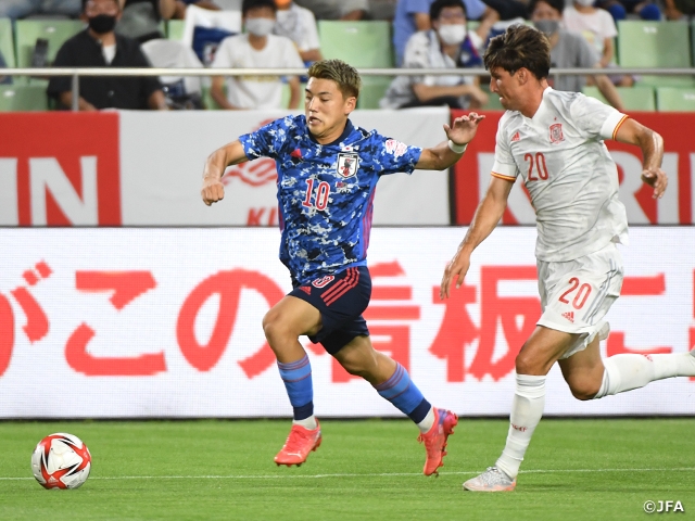 U 24日本代表 優勝候補のスペインと引き分け 課題と収穫を得る試合に キリンチャレンジカップ21 Jfa 公益財団法人日本サッカー協会