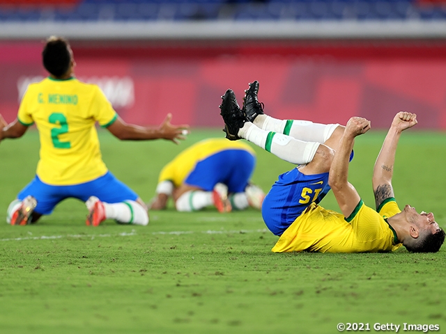 男子はブラジルが連覇達成 ベストメンバーを揃えたチームが上位に 第32回オリンピック競技大会 東京 Jfa 公益財団法人日本サッカー協会