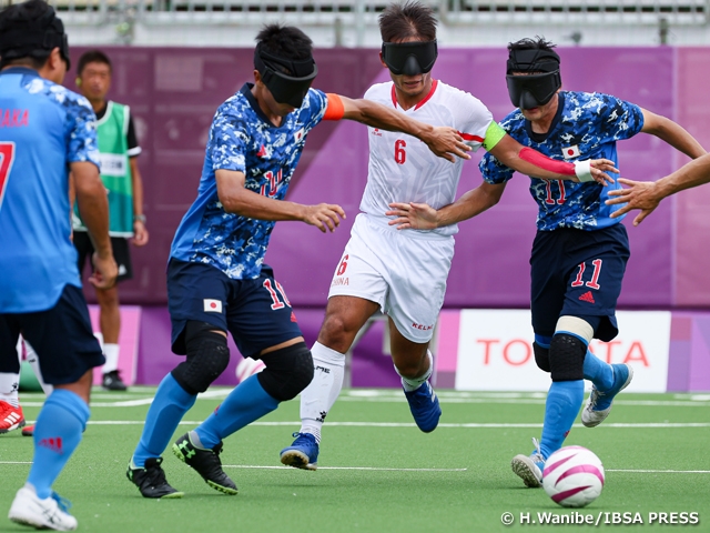 5-a-side football (Blind Football Men's) Japan National Team eliminated at group stage with loss against China PR at the Tokyo 2020 Summer Paralympic Games