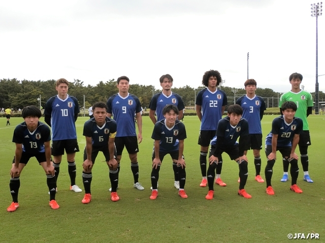 U-20日本代表候補　AFC U-23アジアカップ予選に向けトレーニングマッチで連係面を深め、遠征を締めくくる！