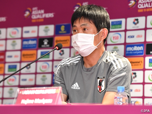 SAMURAI BLUE’s Coach Moriyasu shares aspiration to “Give best effort to win” second match against China PR