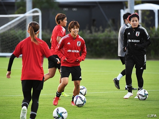 新チームで再始動のなでしこジャパン候補、ミーティングを中心にトレーニングキャンプをスタート