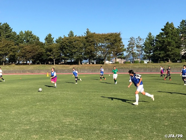 第1回女子中学校合同練習会　～石川県サッカー協会の取り組み～