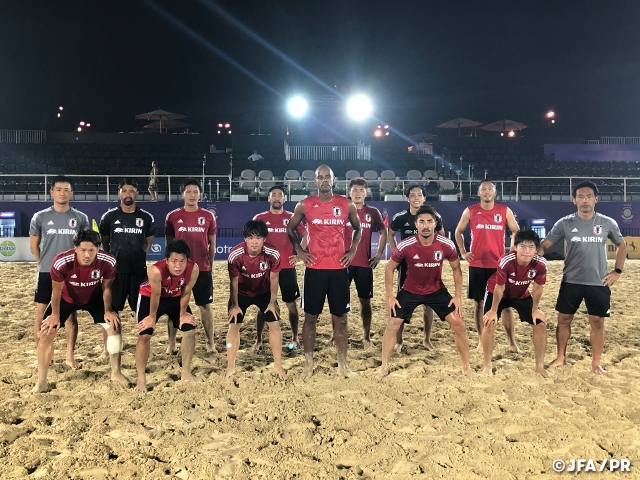 Japan Beach Soccer National Team prepare for the Intercontinental Beach Soccer Cup Dubai 2021