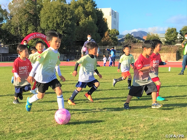 JFAユニクロサッカーキッズ in 京都に519人のキッズが参加