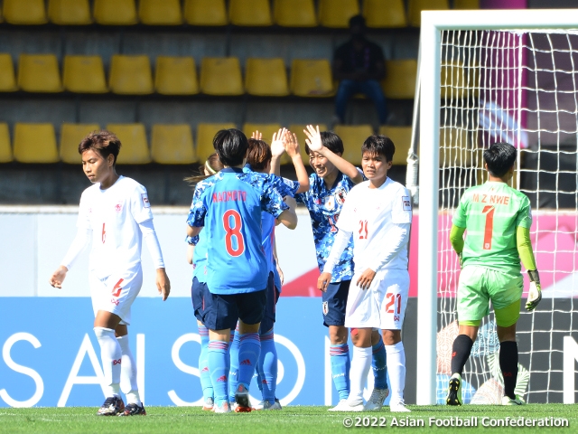【Match Report】Three players record their first international goals to help Nadeshiko Japan win their first match of the tournament! - AFC Women's Asian Cup India 2022