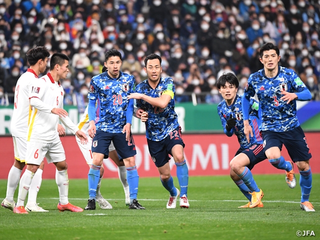 【Match Report】SAMURAI BLUE draw against Vietnam to finish the AFC Asian Qualifiers (Road to Qatar) in second place