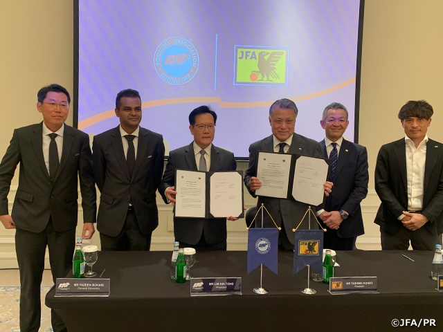 シンガポールサッカー協会とのパートナーシップ協定を再締結