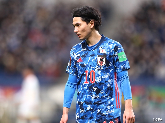 【Interview with SAMURAI BLUE’s MINAMINO Takumi】Improving to perform on the dream stage - KIRIN CUP SOCCER 2022