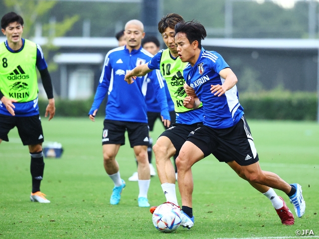 SAMURAI BLUE（日本代表） キリンカップサッカー2022初戦に向けてギアを上げる