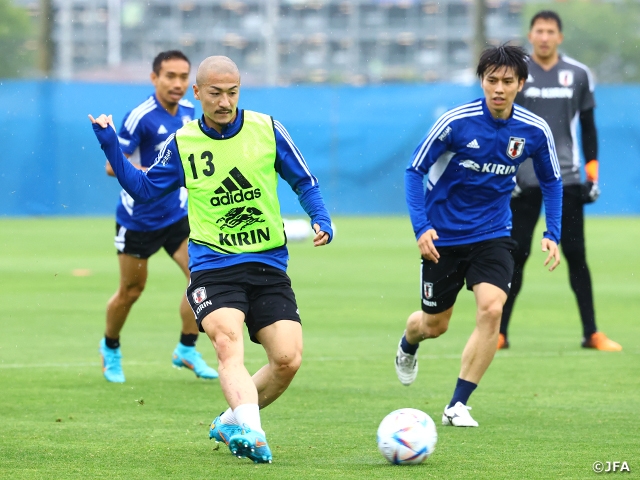 Samurai Blue 日本代表 キリンカップサッカー22 決勝戦の地 大阪で初練習 Jfa 公益財団法人日本サッカー協会