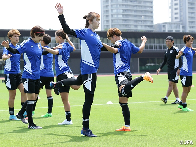 Nadeshiko Japan hold final training session ahead of match against Korea Republic - EAFF E-1 Football Championship 2022 Final Japan
