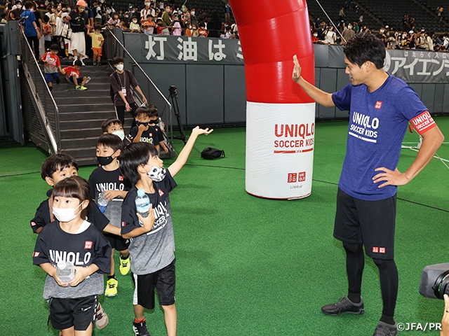 JFAユニクロサッカーキッズ in 札幌ドームを開催