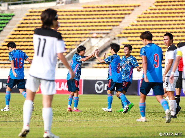 【Match Report】U-19 Japan National Team score nine goals enroute to second victory in the AFC U20 Asian Cup Uzbekistan 2023™ Qualifiers
