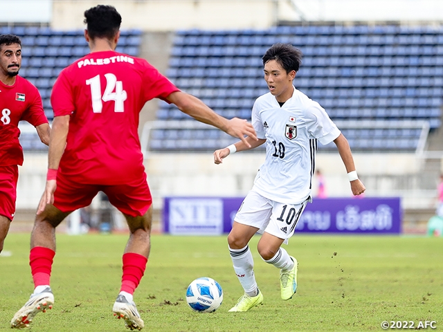 【Match Report】U-19日本代表、8-0でパレスチナに勝利し首位キープ～AFC U20アジアカップウズベキスタン2023予選