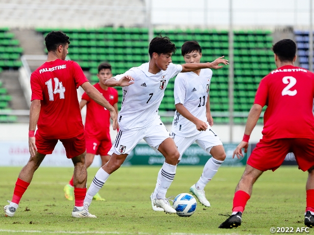 Match Report U 19日本代表 8 0でパレスチナに勝利し首位キープ Afc Uアジアカップウズベキスタン23予選 Jfa 公益財団法人日本サッカー協会