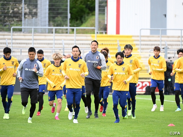 SAMURAI BLUE start training camp in Dusseldorf, Germany 