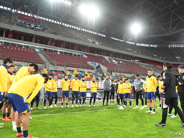 SAMURAI BLUE’s Coach Moriyasu shares hope to “showcase a solid performance” ahead of the World Cup