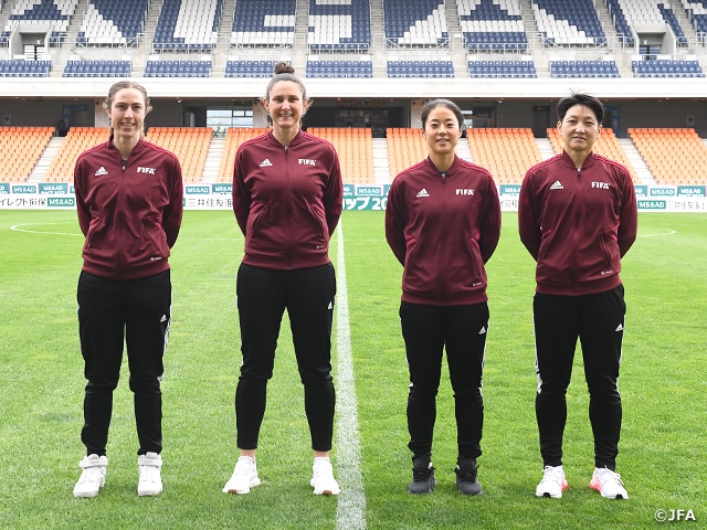 Introduction of the referees in charge of the MS＆AD CUP 2022 between Nadeshiko Japan and New Zealand Women’s National Team