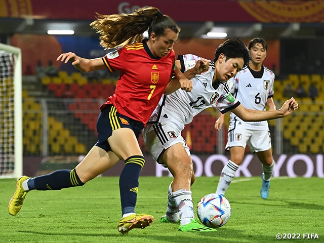 【Match Report】U-17日本女子代表、準々決勝でスペインに1-2で敗れてベスト8で大会を終える