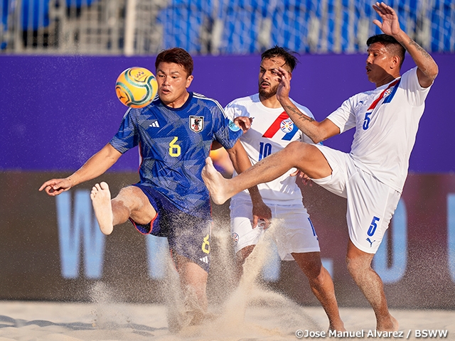 【Match Report】Japan Beach Soccer National Team lose to Paraguay after an intense tussle for goals - Emirates Intercontinental Beach Soccer Cup 2022