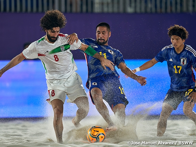 【Match Report】ビーチサッカー日本代表 Emirates Intercontinental Beach Soccer Cup 2022第三試合目、アジアの強豪ビーチサッカーイラン代表に延長の末敗れる