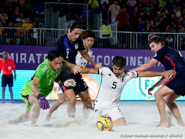 【Match Report】Japan Beach Soccer National Team finish tournament in fifth place with victory over USA - Emirates Intercontinental Beach Soccer Cup 2022