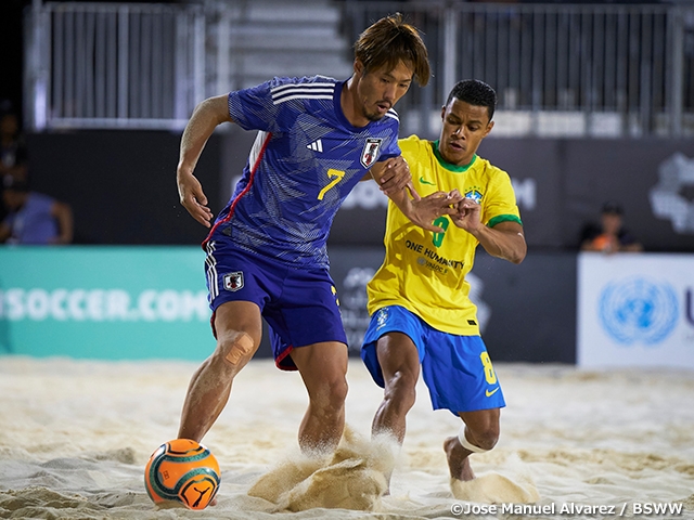 【Match Report】ビーチサッカー日本代表、強豪ブラジルに力負け　Neom Beach Soccer Cup 第三戦